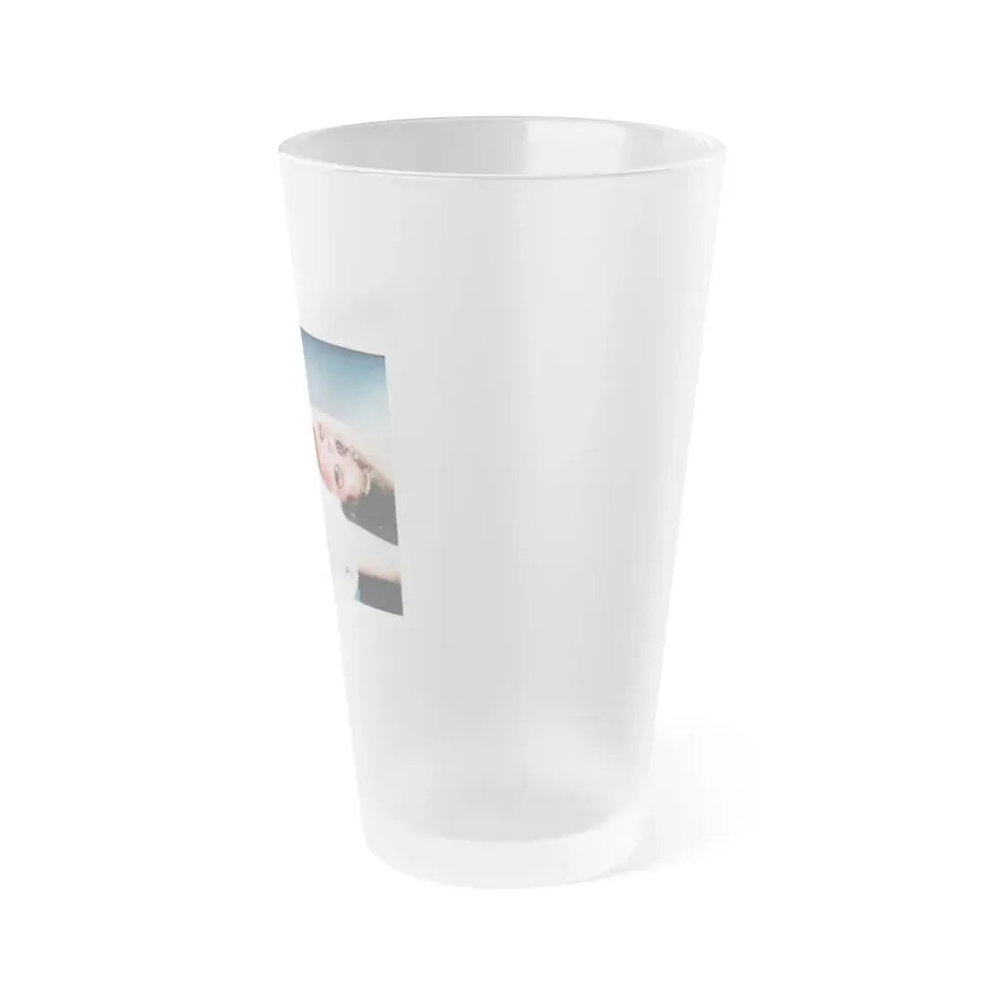 Linda Blair #86 - Topless (Vintage Female Icon) Frosted Pint Glass 16oz - Go Mug Yourself