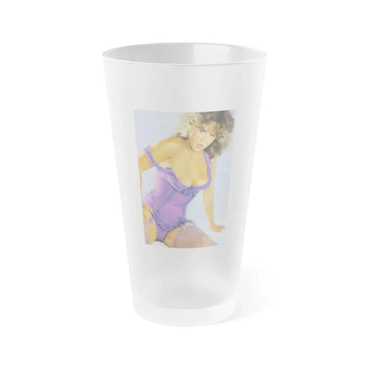 Linda Blair #92 (Vintage Female Icon) Frosted Pint Glass 16oz 16oz Frosted - Go Mug Yourself