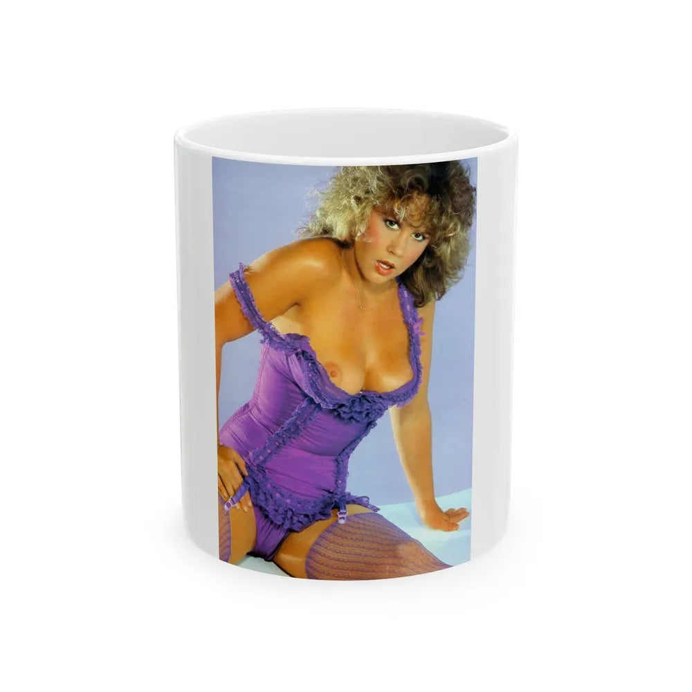 Linda Blair #92 (Vintage Female Icon) White Coffee Mug-11oz-Go Mug Yourself