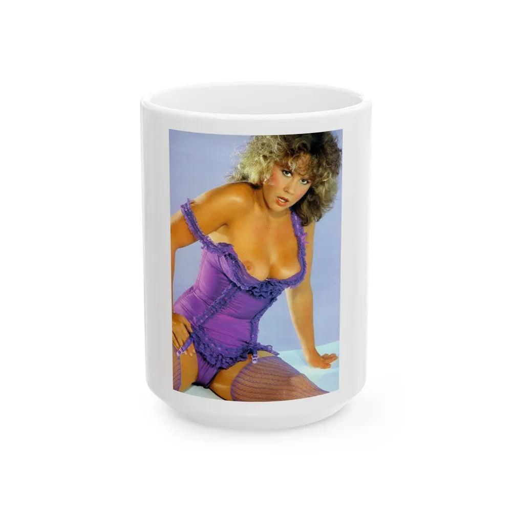 Linda Blair #92 (Vintage Female Icon) White Coffee Mug-15oz-Go Mug Yourself