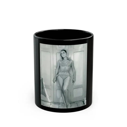 Linda Gaye Scott #01 (Vintage Female Icon) Black Coffee Mug 11oz - Go Mug Yourself