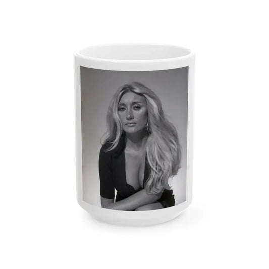 Linda Gaye Scott #02 (Vintage Female Icon) White Coffee Mug 15oz - Go Mug Yourself