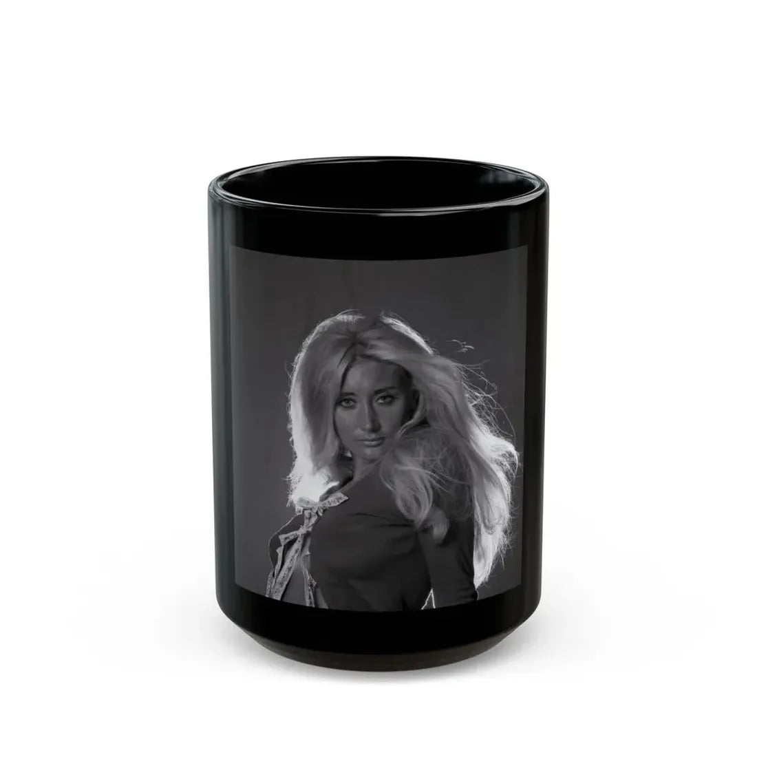 Linda Gaye Scott #03 (Vintage Female Icon) Black Coffee Mug 15oz - Go Mug Yourself