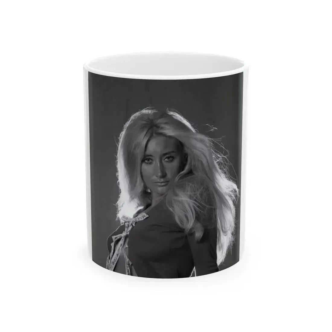 Linda Gaye Scott #03 (Vintage Female Icon) White Coffee Mug 11oz - Go Mug Yourself