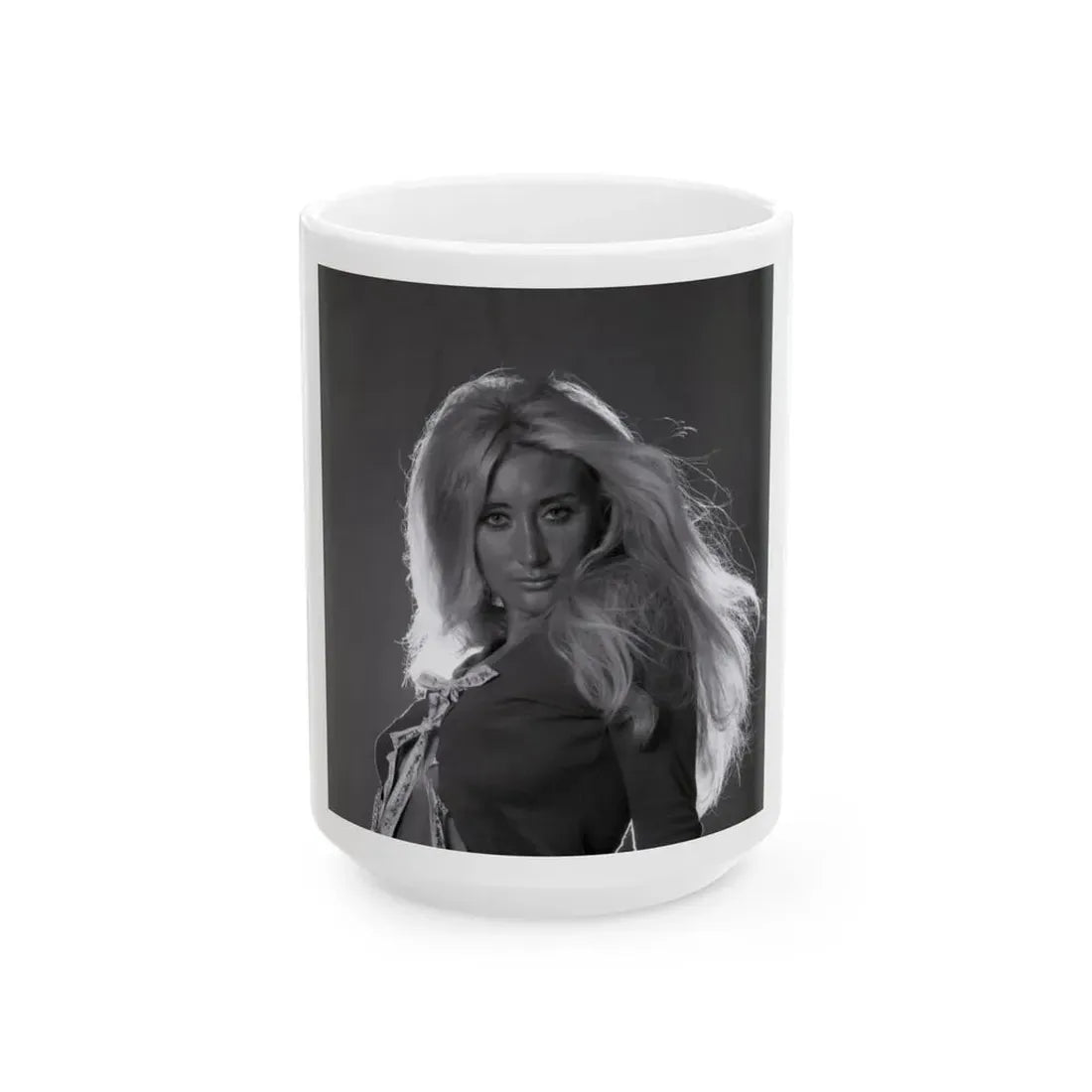 Linda Gaye Scott #03 (Vintage Female Icon) White Coffee Mug 15oz - Go Mug Yourself