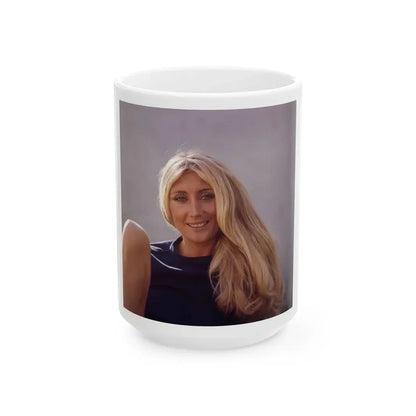 Linda Gaye Scott #09 (Vintage Female Icon) White Coffee Mug 15oz - Go Mug Yourself