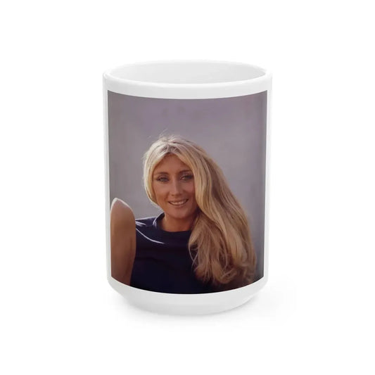 Linda Gaye Scott #09 (Vintage Female Icon) White Coffee Mug 15oz - Go Mug Yourself