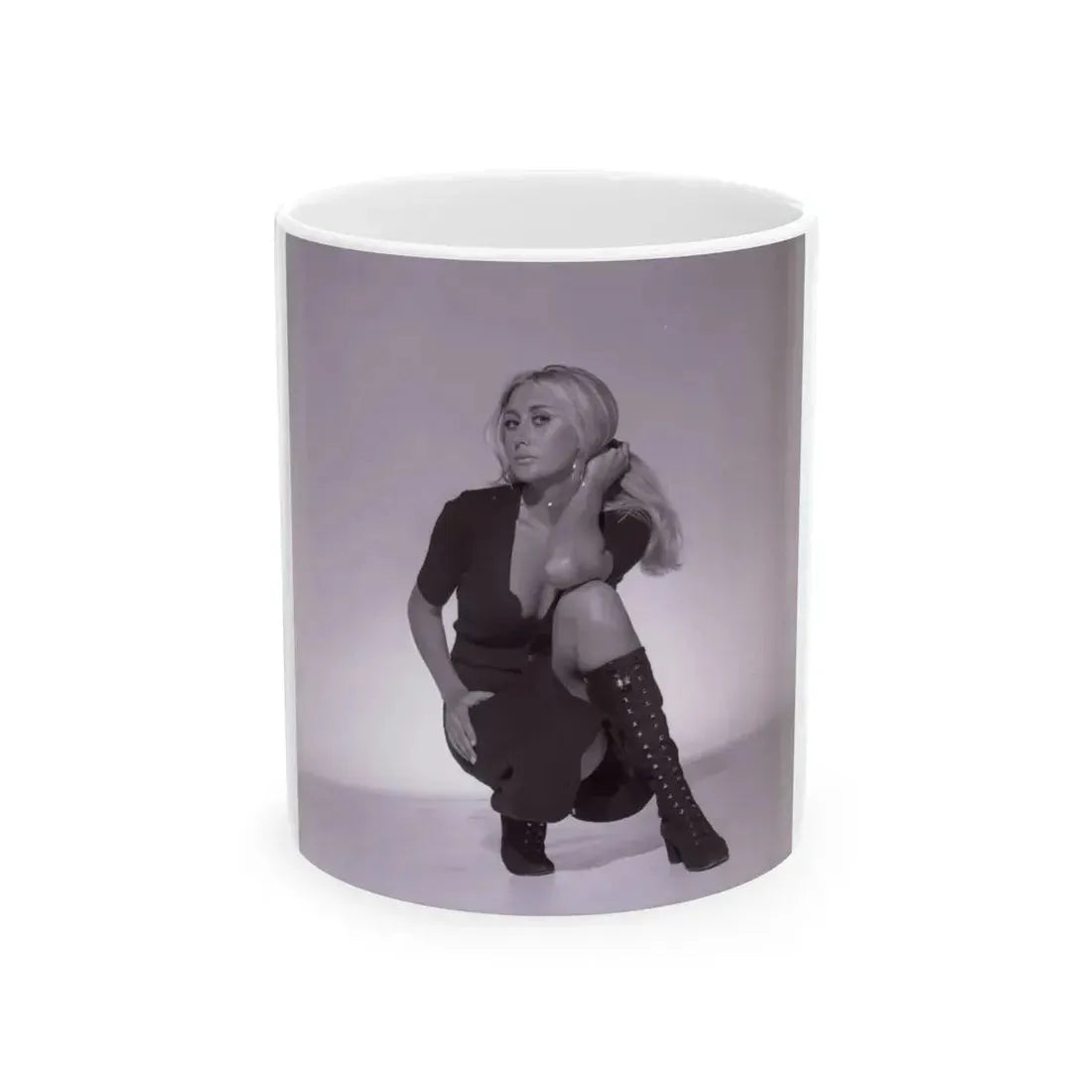 Linda Gaye Scott #21 (Vintage Female Icon) White Coffee Mug 11oz - Go Mug Yourself