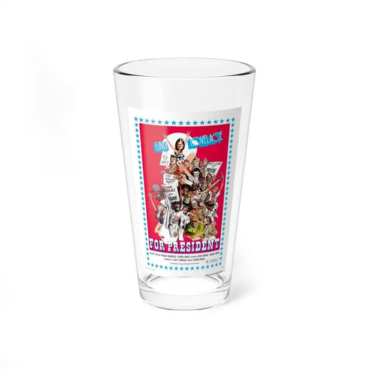 LINDA LOVELACE FOR PRESIDENT 1975 Movie Poster - Pint Glass 16oz 16oz - Go Mug Yourself
