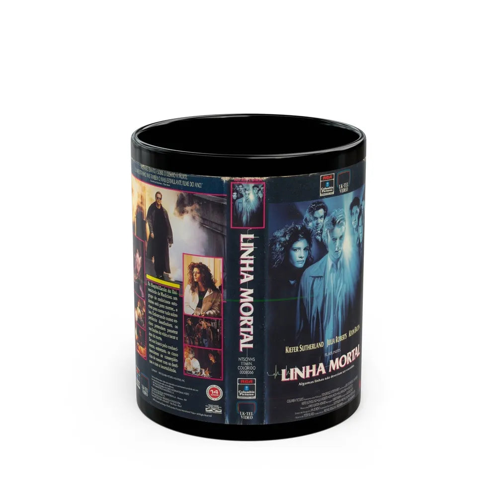 LINHA MORTAL FLATLINERS (VHS COVER) - Black Coffee Mug-11oz-Go Mug Yourself