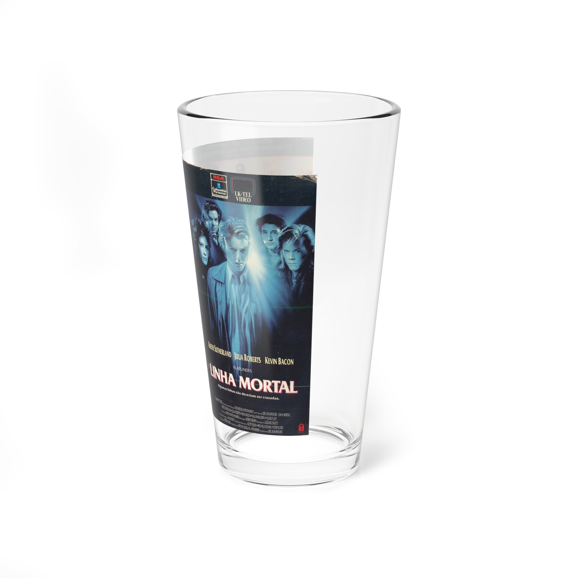 LINHA MORTAL FLATLINERS (VHS COVER) Pint Glass 16oz-Go Mug Yourself