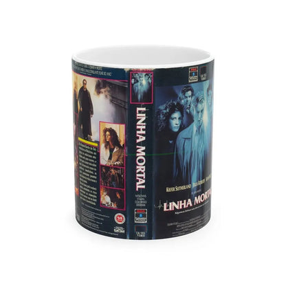 LINHA MORTAL FLATLINERS (VHS COVER) - White Coffee Mug 11oz - Go Mug Yourself