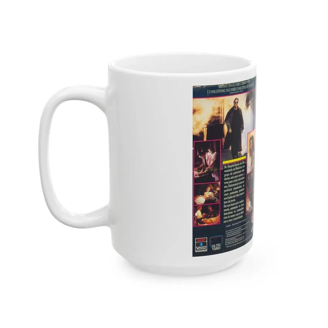 LINHA MORTAL FLATLINERS (VHS COVER) - White Coffee Mug - Go Mug Yourself