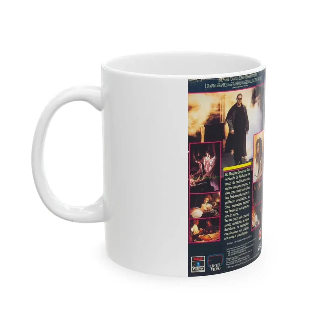 LINHA MORTAL FLATLINERS (VHS COVER) - White Coffee Mug - Go Mug Yourself