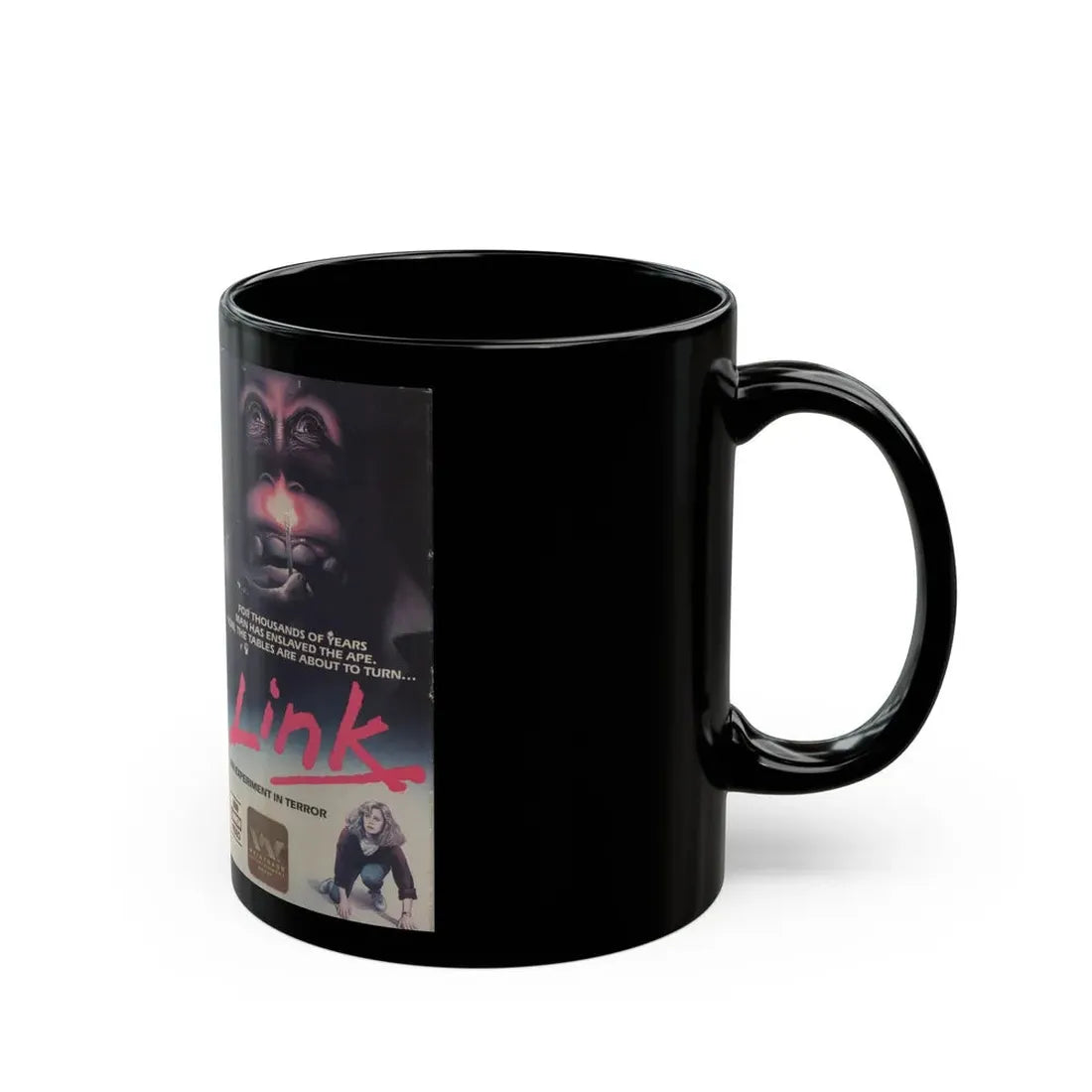 LINK (VHS COVER) - Black Coffee Mug - Go Mug Yourself