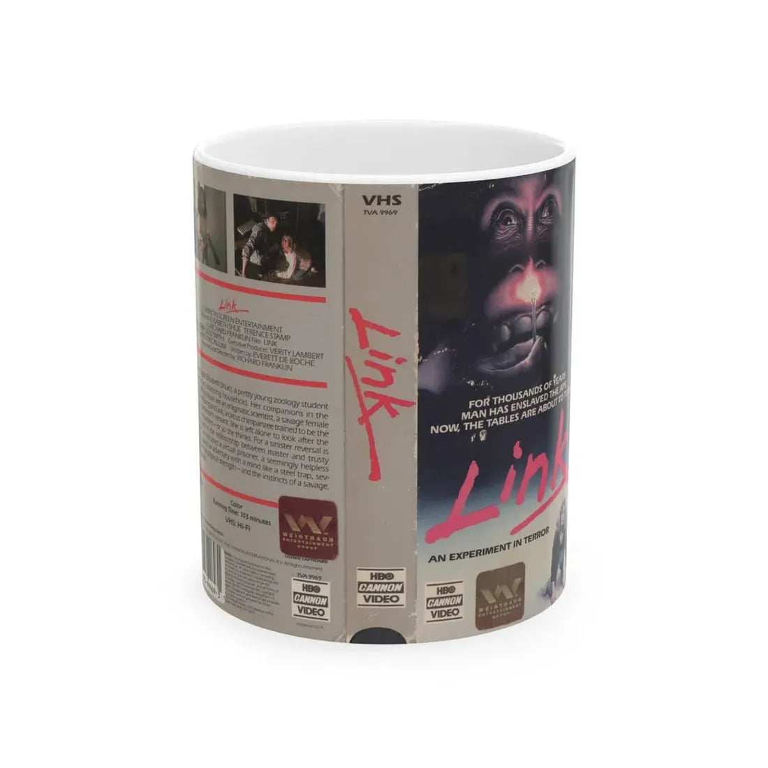 LINK (VHS COVER) - White Coffee Mug 11oz - Go Mug Yourself