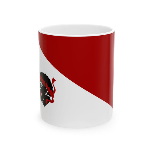 Linkebeek vlag (Belgium) White Coffee Mug-11oz-Go Mug Yourself