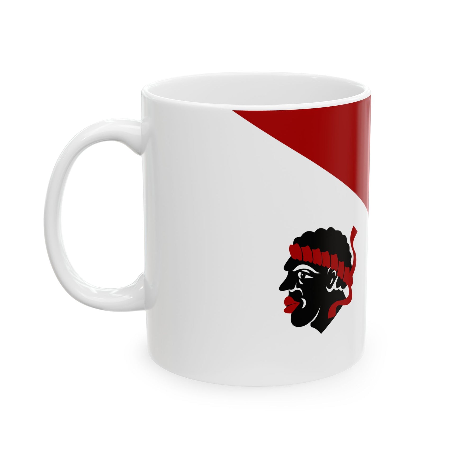 Linkebeek vlag (Belgium) White Coffee Mug-Go Mug Yourself