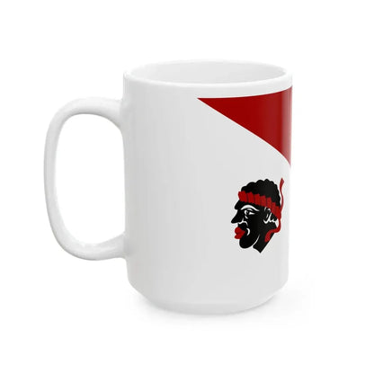 Linkebeek vlag (Belgium) White Coffee Mug - Go Mug Yourself