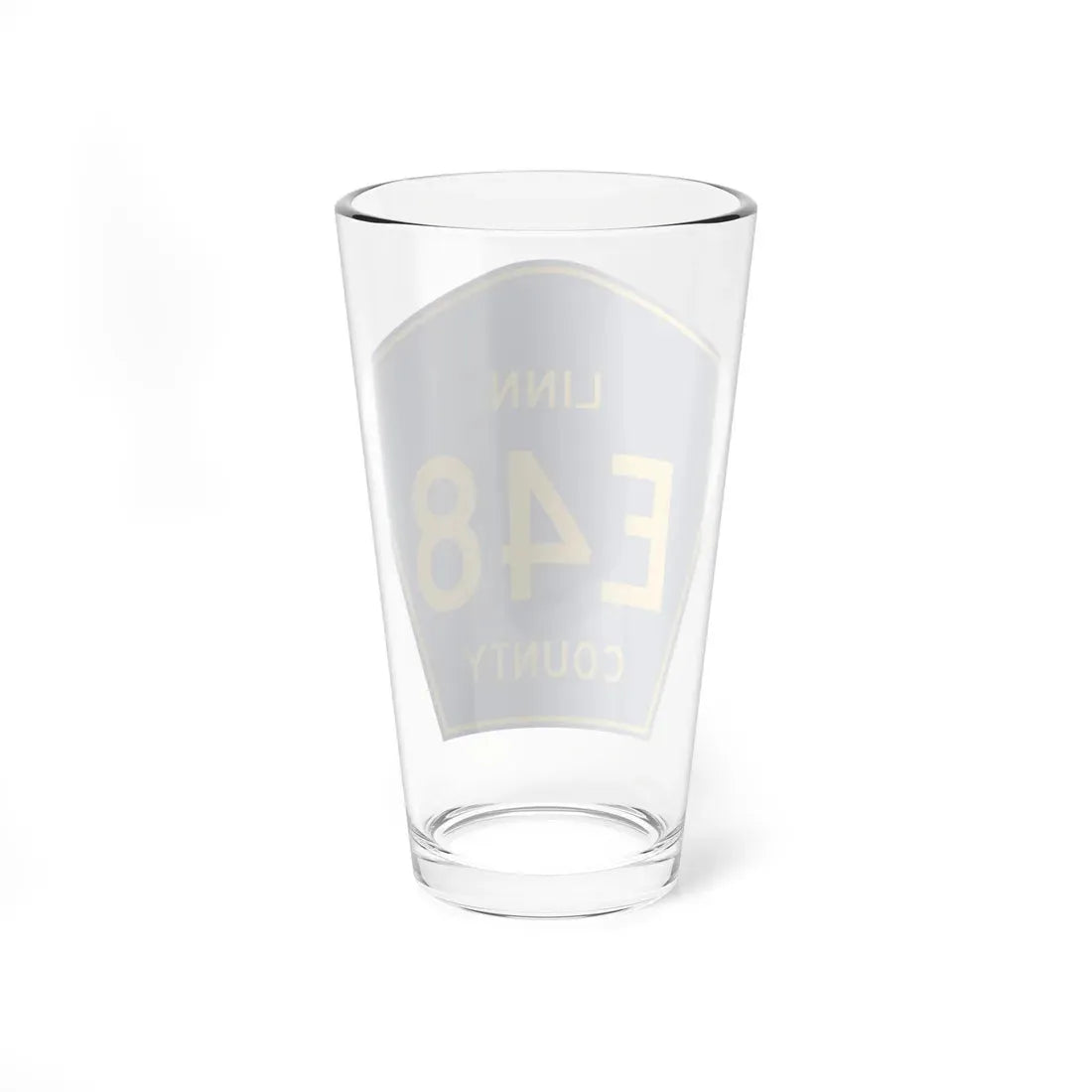 Linn County Route E48 IA (Iowa) (Road Sign) Pint Glass 16oz - Go Mug Yourself