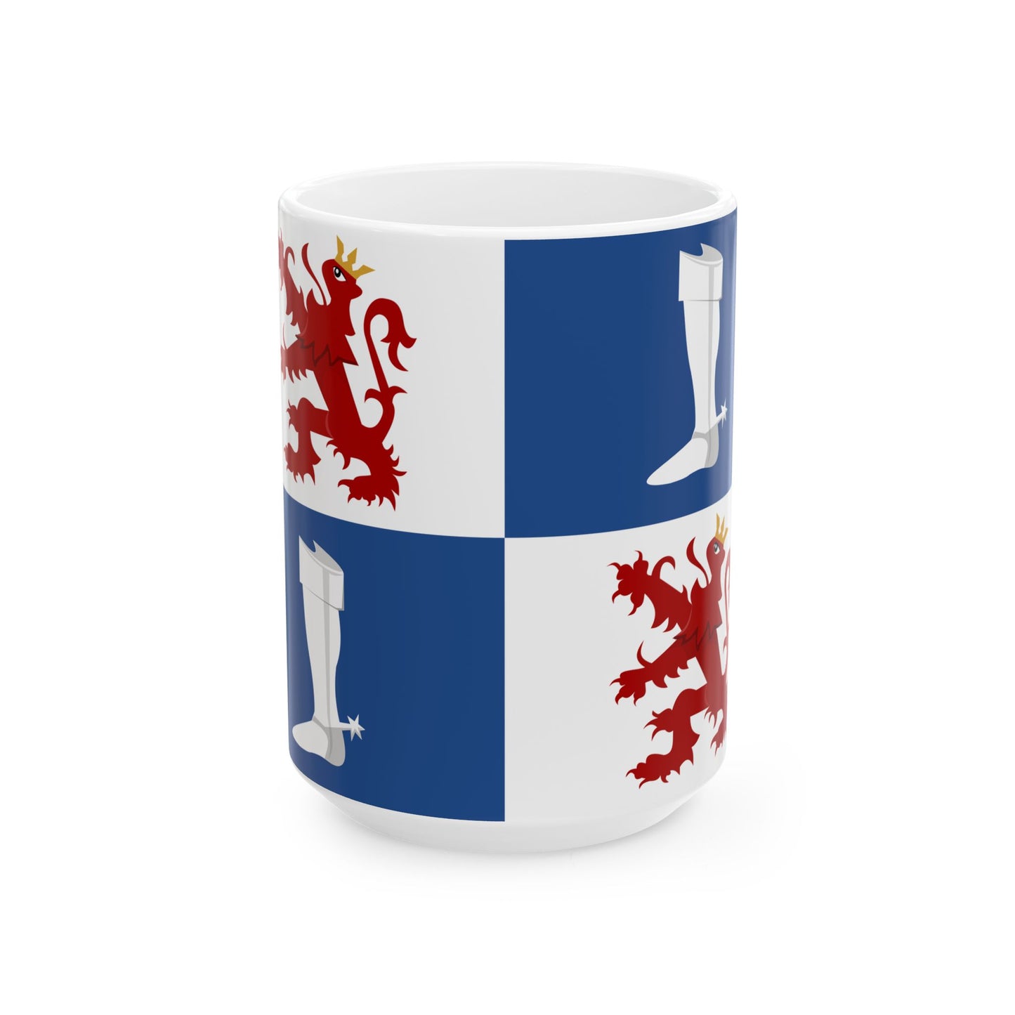 Linter vlag (Belgium) White Coffee Mug-15oz-Go Mug Yourself