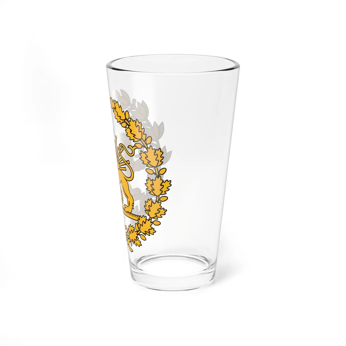 Lion and Sun Emblem of Iran (Iran) (Coat of Arms) Pint Glass 16oz - Go Mug Yourself