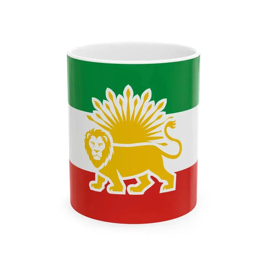 Lion and Sun Flag proposal for the Republic of Iran (Iran) White Coffee Mug 11oz - Go Mug Yourself