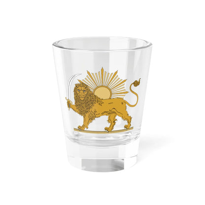 Lion and Sun Pahlavi Dynasty (Iran) (Coat of Arms) Shot Glass 1.5oz 1.5oz - Go Mug Yourself