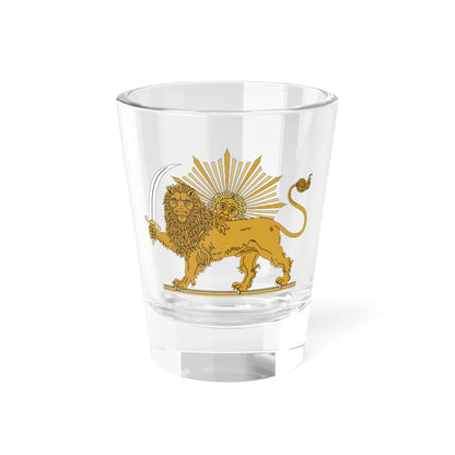 Lion and Sun Qajar Dynasty (Iran) (Coat of Arms) Shot Glass 1.5oz 1.5oz - Go Mug Yourself