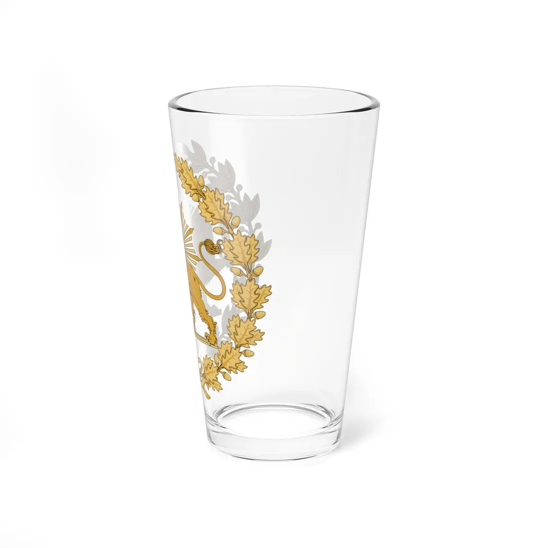 Lion and Sun The Emblem of Persia Latest (Iran) (Coat of Arms) Pint Glass 16oz - Go Mug Yourself