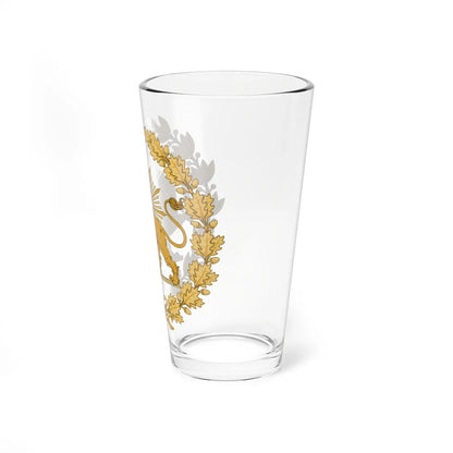 Lion and Sun The Emblem of Persia Latest (Iran) (Coat of Arms) Pint Glass 16oz - Go Mug Yourself