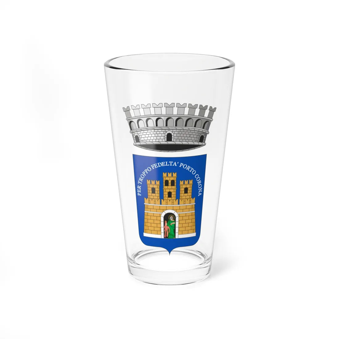 Lipari-Stemma (Italy) (Coat of Arms) Pint Glass 16oz 16oz - Go Mug Yourself
