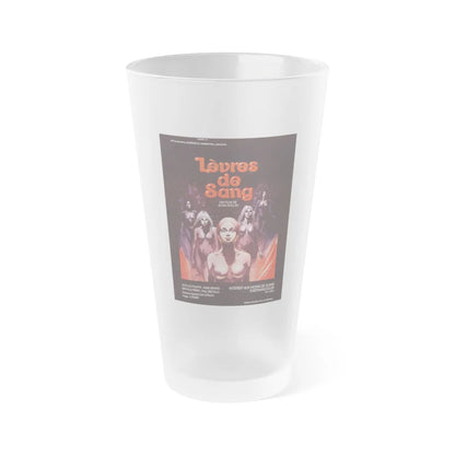 LIPS OF BLOOD 1975 Movie Poster - Frosted Pint Glass 16oz-16oz-Frosted-Go Mug Yourself