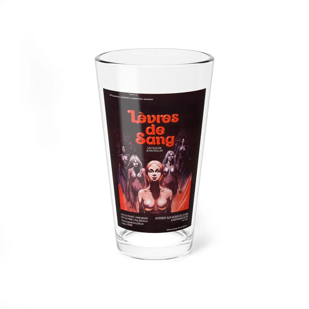 LIPS OF BLOOD 1975 Movie Poster - Pint Glass 16oz-16oz-Go Mug Yourself