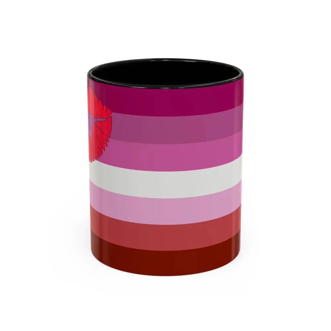 Lipstick lesbian Pride Flag - Accent Coffee Mug 11oz Black - Go Mug Yourself