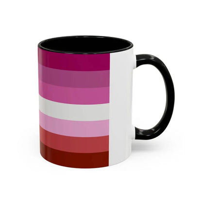 Lipstick lesbian Pride Flag - Accent Coffee Mug - Go Mug Yourself