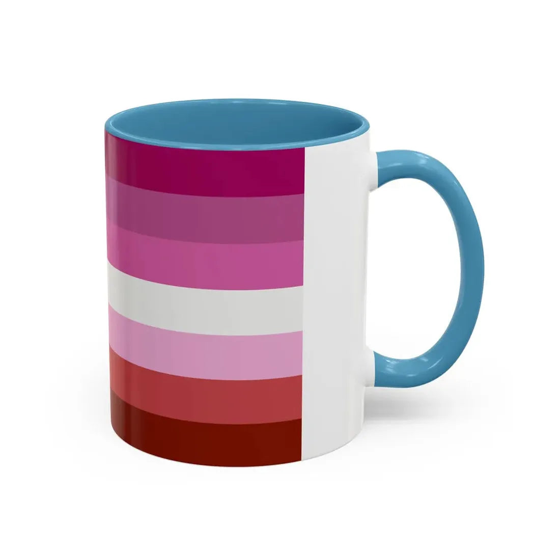 Lipstick lesbian Pride Flag - Accent Coffee Mug - Go Mug Yourself
