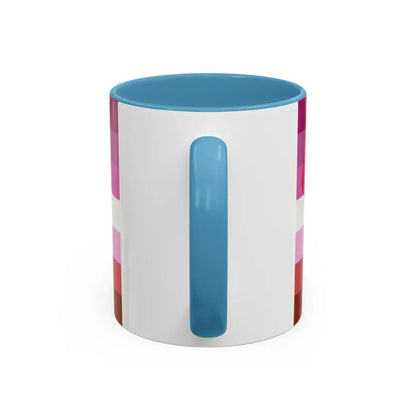 Lipstick lesbian Pride Flag - Accent Coffee Mug - Go Mug Yourself