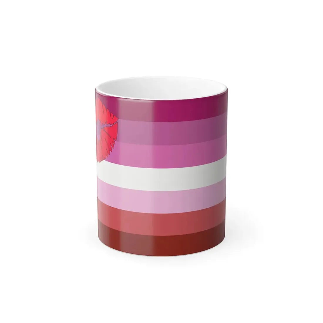 Lipstick lesbian Pride Flag - Color Changing Mug 11oz 11oz - Go Mug Yourself