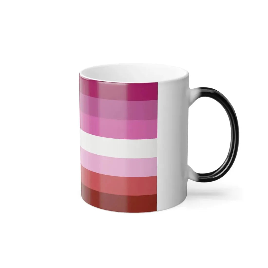 Lipstick lesbian Pride Flag - Color Changing Mug 11oz - Go Mug Yourself