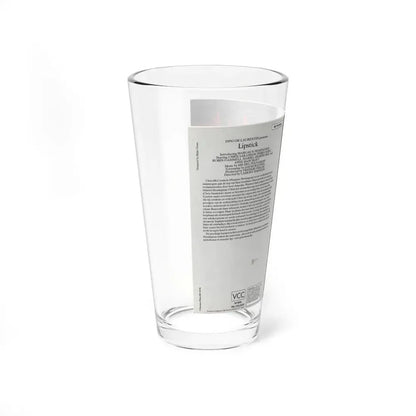 LIPSTICK (VHS COVER) Pint Glass 16oz - Go Mug Yourself
