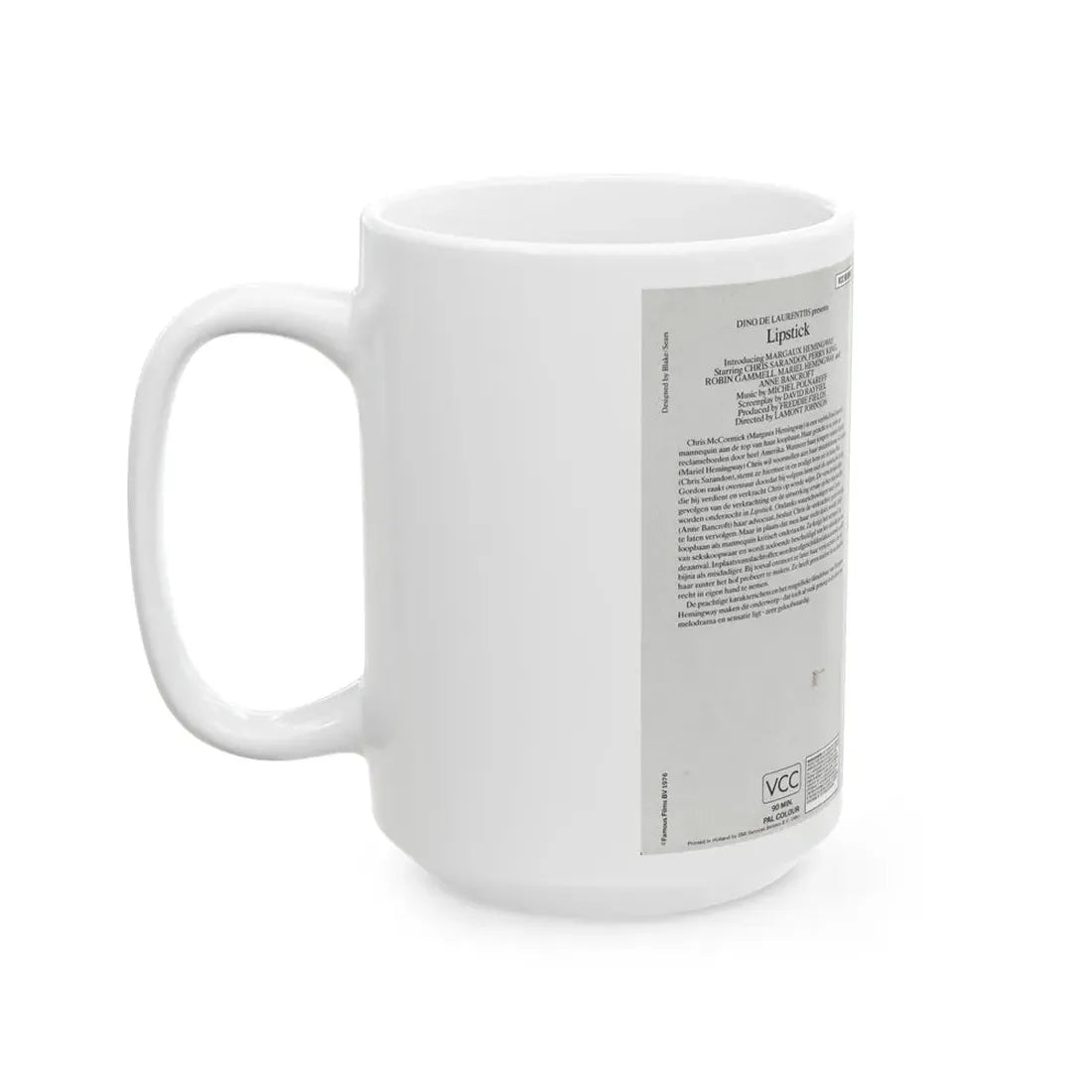 LIPSTICK (VHS COVER) - White Coffee Mug - Go Mug Yourself