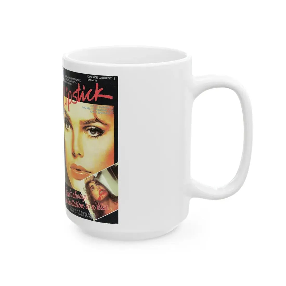 LIPSTICK (VHS COVER) - White Coffee Mug - Go Mug Yourself