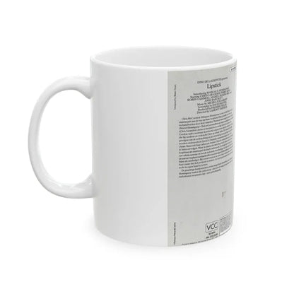 LIPSTICK (VHS COVER) - White Coffee Mug - Go Mug Yourself