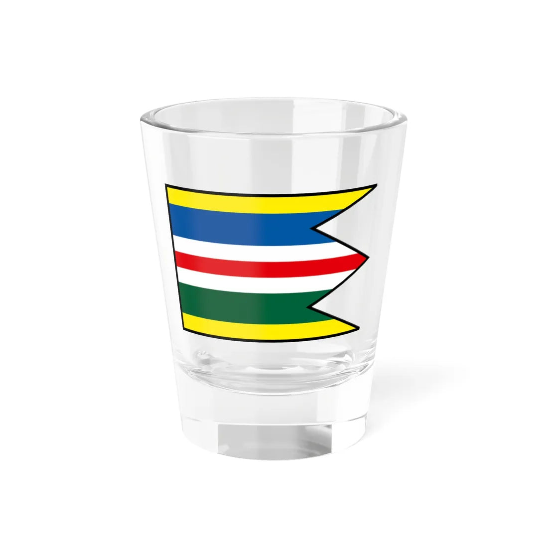 Liptovske Beharovce Liptovsky Mikulas Flag (Slovakia) Shot Glass 1.5oz 1.5oz - Go Mug Yourself