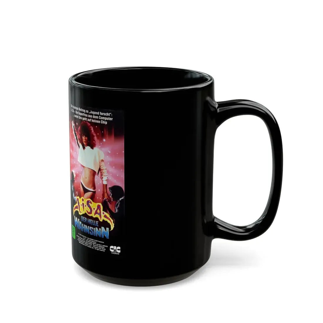 LISA DER HELLE WAHNSINN (VHS COVER) - Black Coffee Mug - Go Mug Yourself