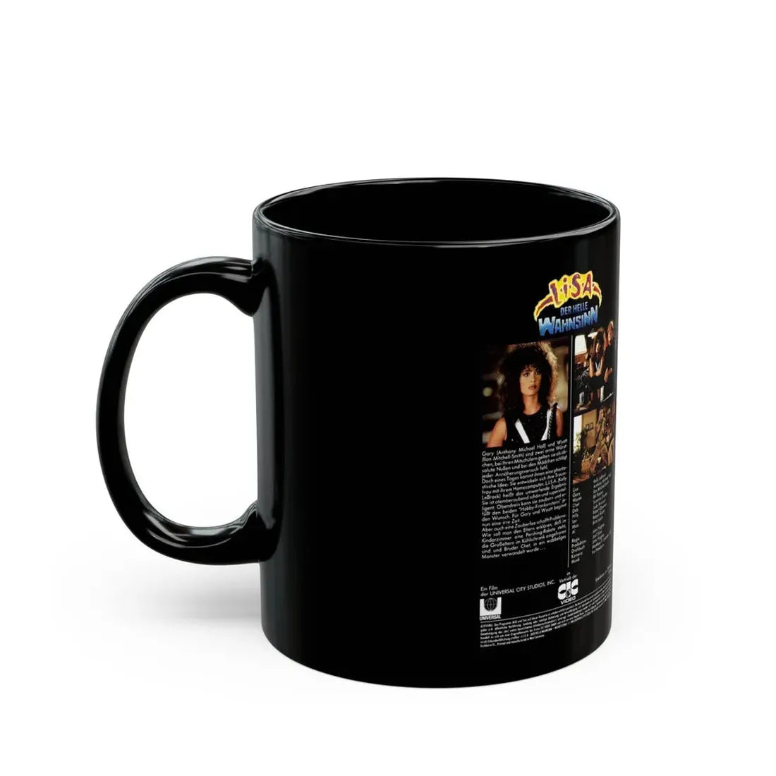 LISA DER HELLE WAHNSINN (VHS COVER) - Black Coffee Mug - Go Mug Yourself