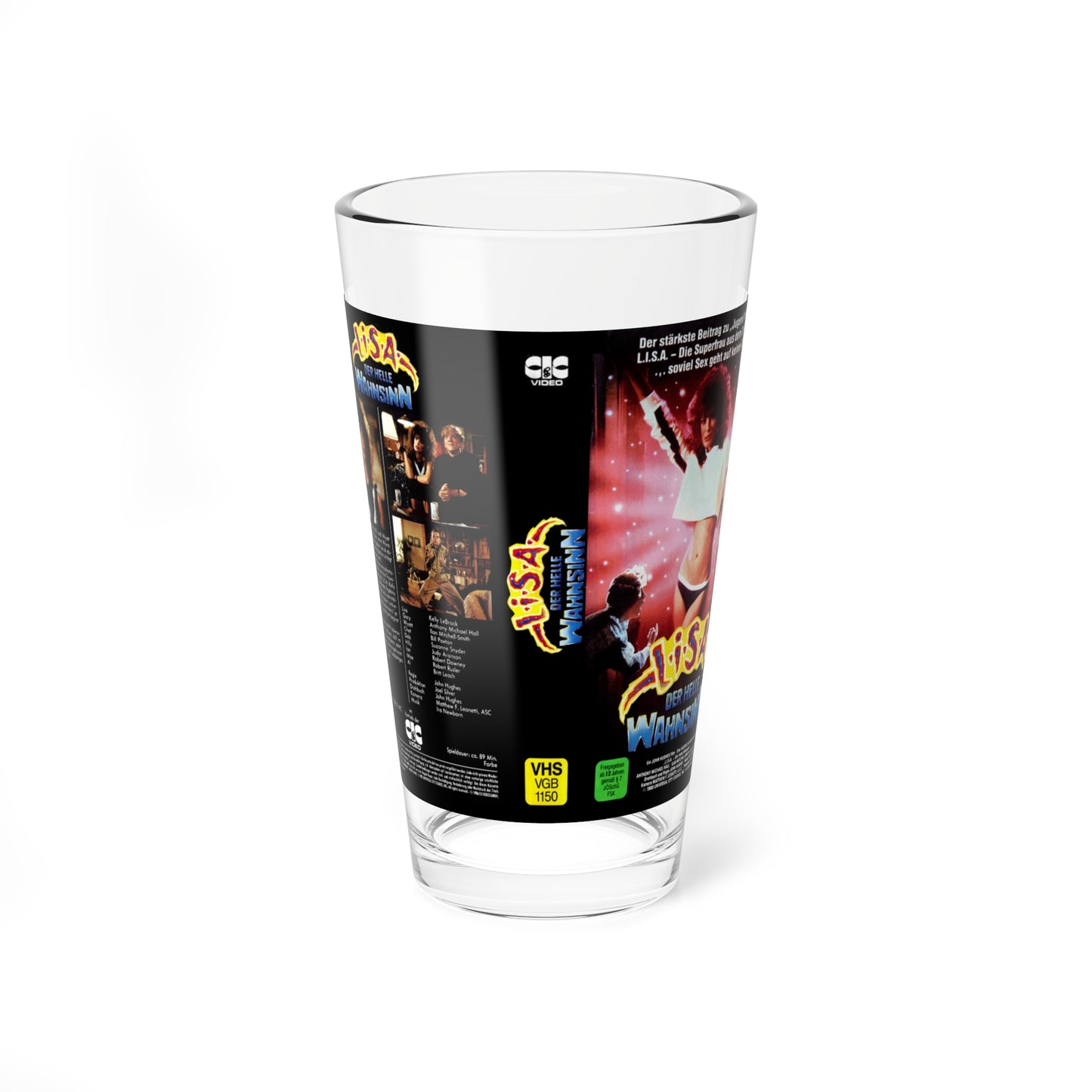 LISA DER HELLE WAHNSINN (VHS COVER) Pint Glass 16oz-16oz-Go Mug Yourself