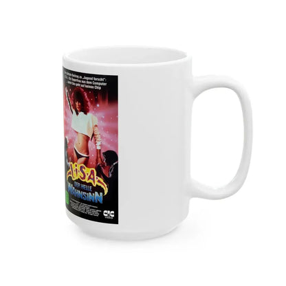 LISA DER HELLE WAHNSINN (VHS COVER) - White Coffee Mug - Go Mug Yourself