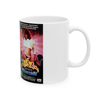 LISA DER HELLE WAHNSINN (VHS COVER) - White Coffee Mug - Go Mug Yourself